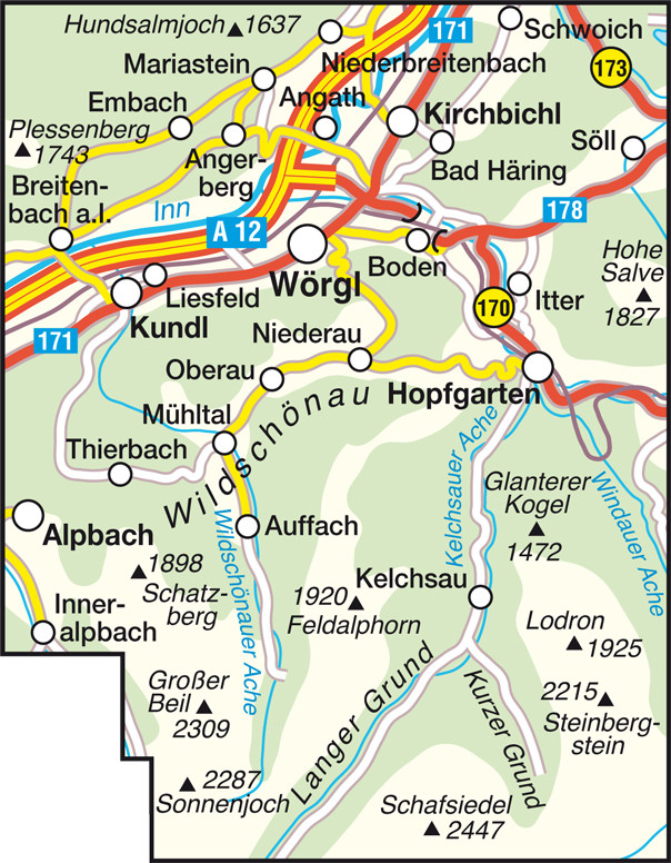 Wanderkarte Nr.32 Wildschönau
