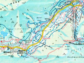 Winterwanderkarte Seefeld 1:20.000, 1983