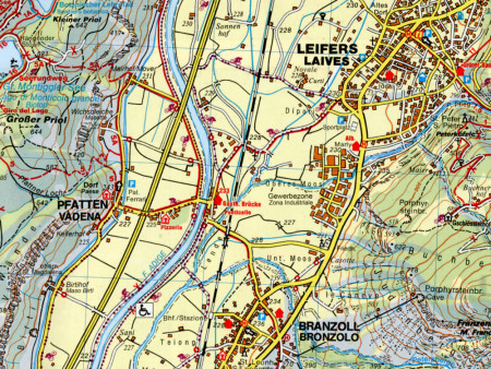 Ausschnitt aus Wanderkarte Nr.08 Überetsch-Mendel