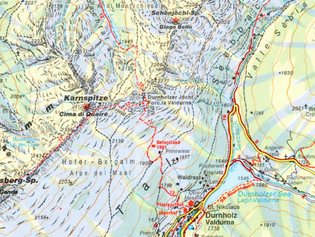 Ausschnitt aus Wanderkarte Nr.31 Sarntaler Alpen