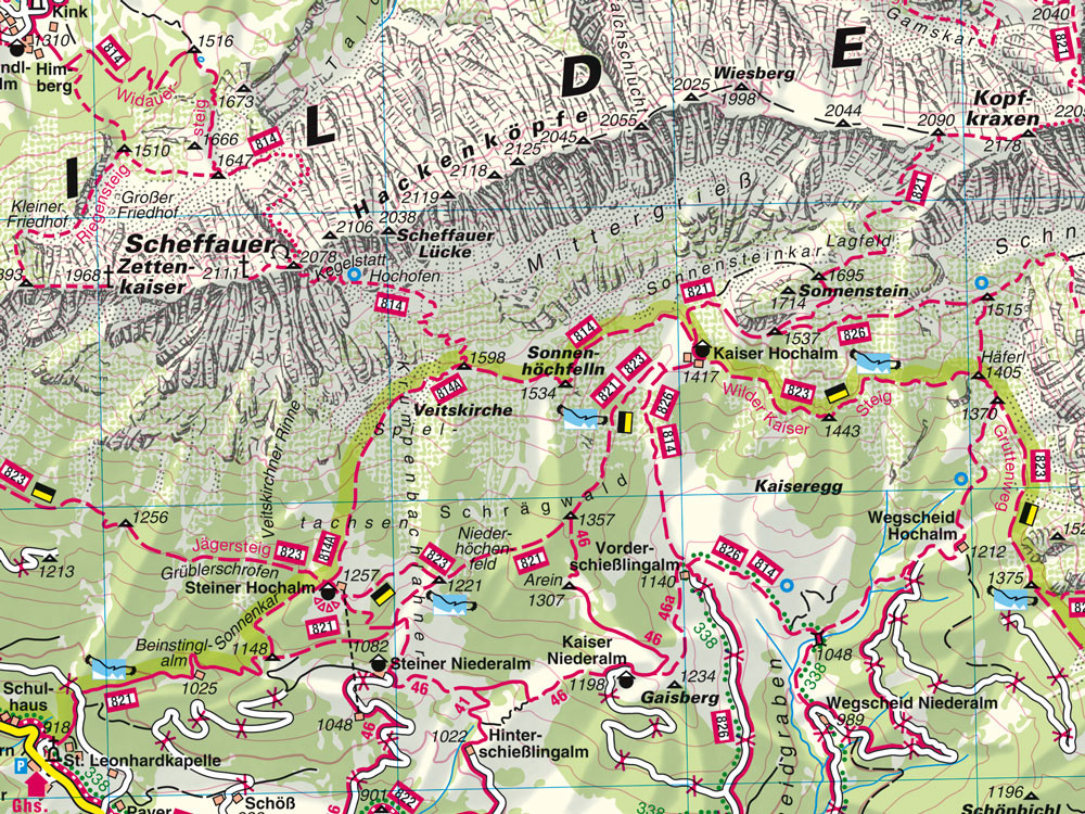 Wanderkarte Nr.34 Wilder Kaiser-Brixental
