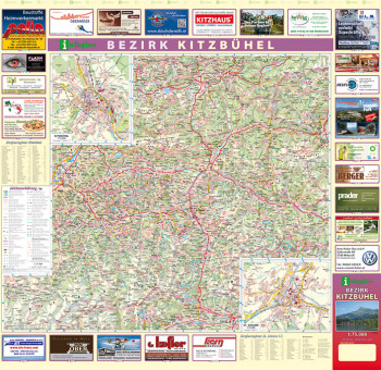 Blattübersicht Aushangkarte Bezirk Kitzbühel