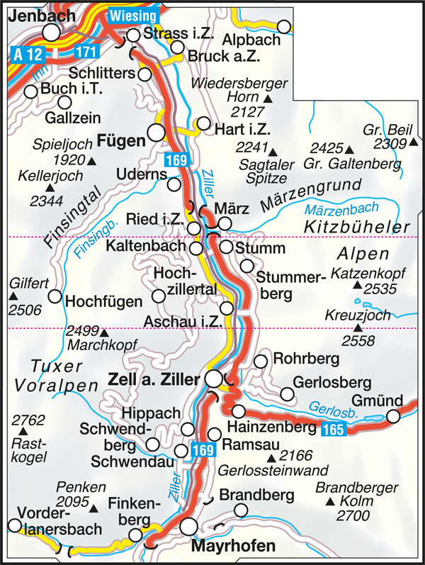 Wanderkarte Nr.26 Zillertal