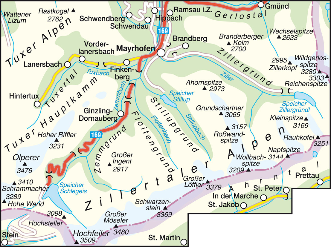Wanderkarte Nr.28 Zillertaler Alpen